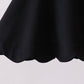 Black scalloped active  mom&me dress