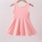 Pink scalloped active mom&me dress