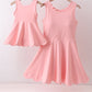 Pink scalloped active mom&me dress