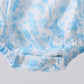 Blue bunny smocked peter pan collar bubble