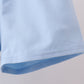 Blue bunny smocked peter pan collar shorts set