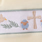 Yellow cross sheep embroidery bubble