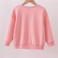 Peach hand-sewn bow mom&me sweatshirt