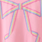 Pink hand-sewn bow mom&me sweatshirt