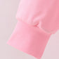 Pink hand-sewn bow mom&me sweatshirt