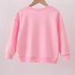 Pink hand-sewn bow mom&me sweatshirt