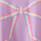 Purple hand-sewn bow mom&me sweatshirt