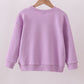 Purple hand-sewn bow mom&me sweatshirt