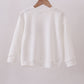 Cream hand-sewn bow mom&me sweatshirt