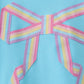 Blue bow hand-sewn mom&me sweatshirt
