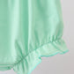 Blue marine creature print ruffle bloomer set