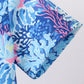 Blue marine creature print top