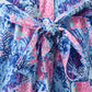 Blue marine creature print dress