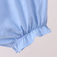 Blue cherry smocked bloomer set