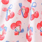 Blue cherry smocked bloomer set