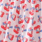 Blue cherry smocked tiered mom&me dress