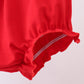 Blue flag embroidery seersucker bloomer set