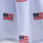 Blue flag embroidery seersucker bloomer set