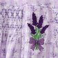 Lavender floral smocked ruffle bubble