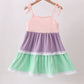 Purple lace rainbow tiered dress