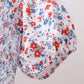 Blue floral smocked dress