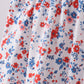 Blue floral smocked dress