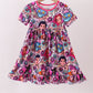 Purple character bamboo dress