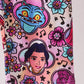 Purple character bamboo jumpsuit
