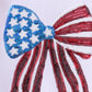 White bow sequin bloomer set