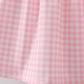 Pink flag embroidery gingham ruffle shorts set