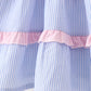 Blue Stripe Smocked Seersucker Mom Dress