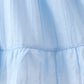 Blue Bow Smocked Embroidered Jacquard Set