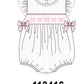 White Bow Smocked Jacquard Bubble