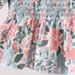 Pink Floral Smocked UPF Swim Set