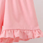 Pink Floral Smocked Set