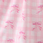 Pink bow smocked ruffle dress