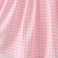 Pink Gingham Animal Embroidered Set