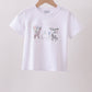 White Animal Embroidered Top