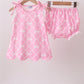Pink Bow Bloomer Set