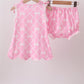 Pink Bow Bloomer Set