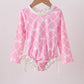 Pink Bow UPF rashguard