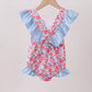 Pink Floral UPF Swim One-Piece