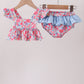 Pink Floral UPF Swim Set