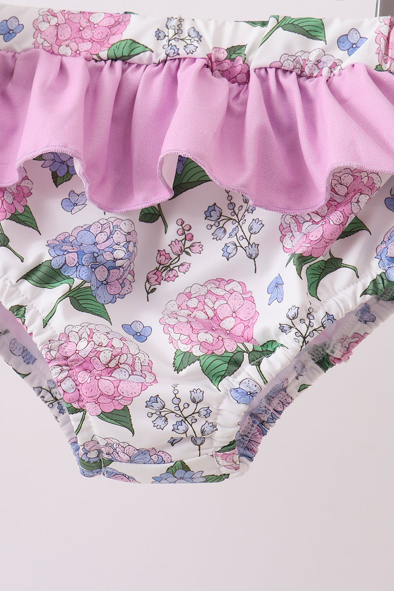 Purple Hydrangea UPF Swim Set