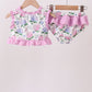 Purple Hydrangea UPF Swim Set