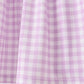 Purple floral embroidery gingham ruffle shorts set