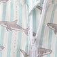 Green Stripe Shark UPF Swim One-Piece