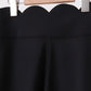 Black Scalloped Mom Yoga Active Leggings