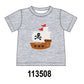 Gray Ship Applique Top
