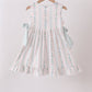 Bow Floral Applique Dress